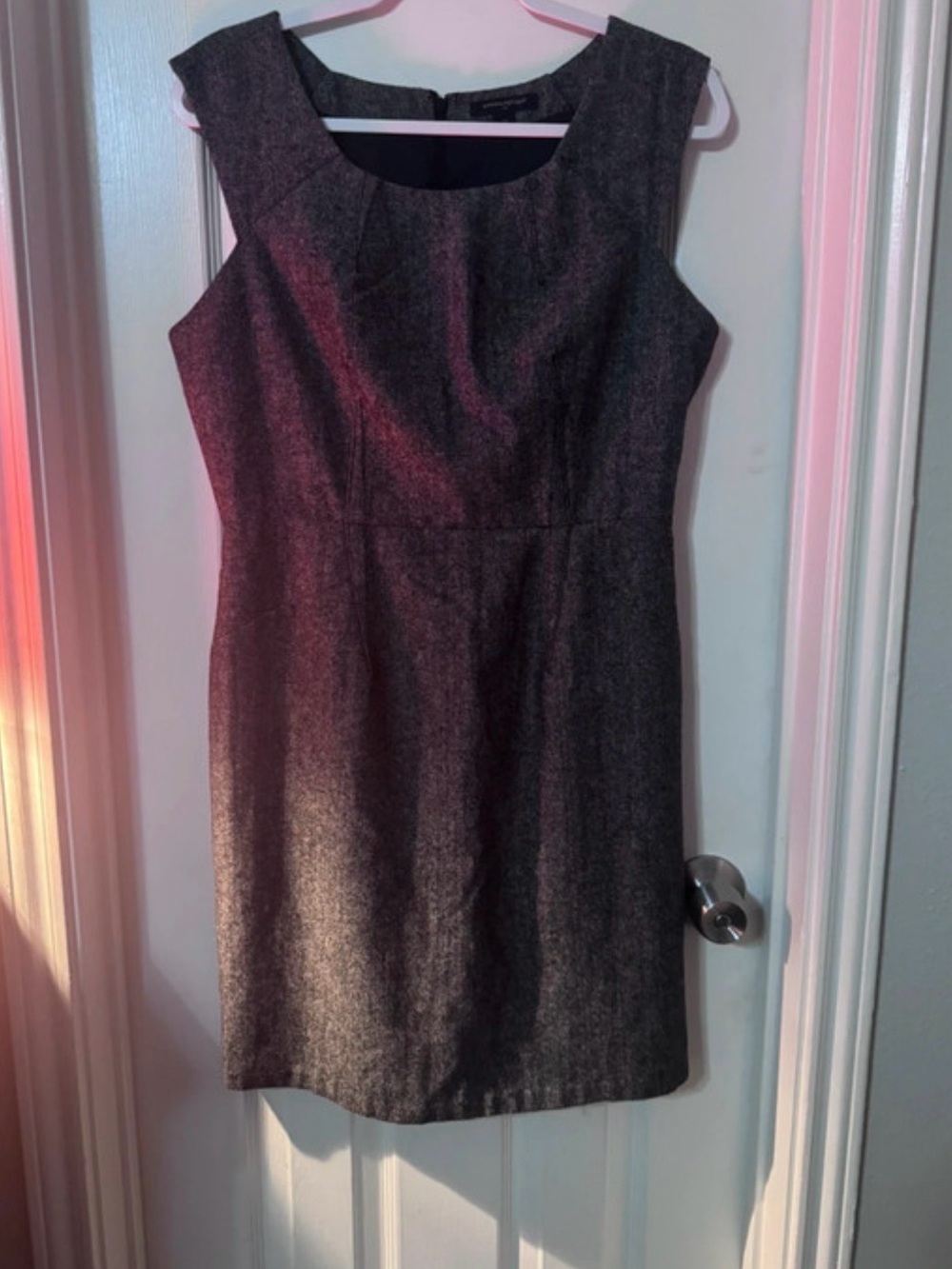 Banana Republic Charcoal Sleeveless Sheath Dress